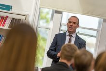 Dominic Raab MP visits Kingston Grammar School